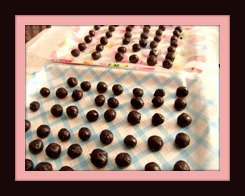 Oreo Truffles in progress