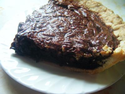 chocolate espresso pecan pie