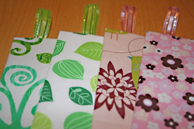 fabric bookmarks