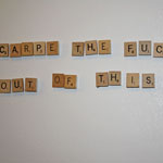 scrabble tile magnet