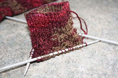 work in progress wednesday #8 flying arrows socks knitting