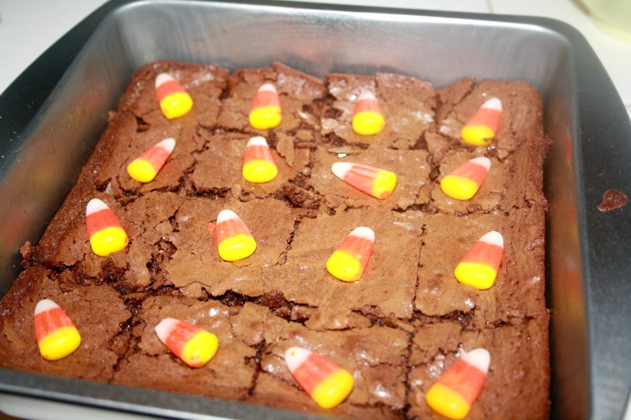 Candy Corn Brownies and 29 Sleeps Till Halloween