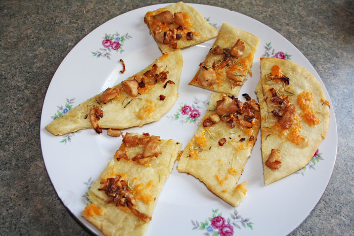 Chicken Pizza with Caramelized Onions