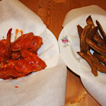 Chicken Wings with Spicy Wedges