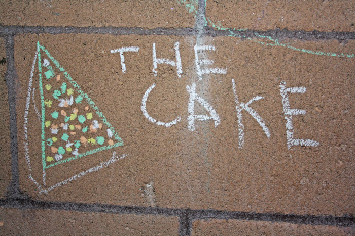 Chocolate Kit Kat Skittles Cake (aka The Willy Wonka Cake)