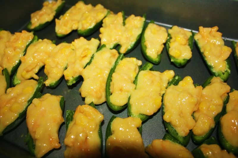 Cornbread Stuffed Jalapeños