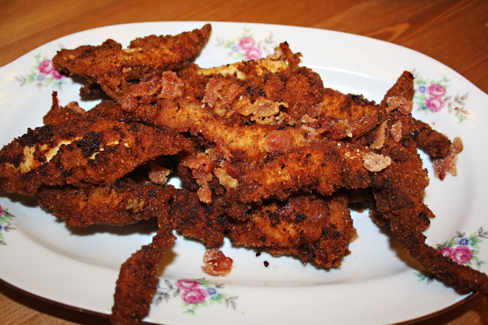 Fancy Fried Chicken with Bacon