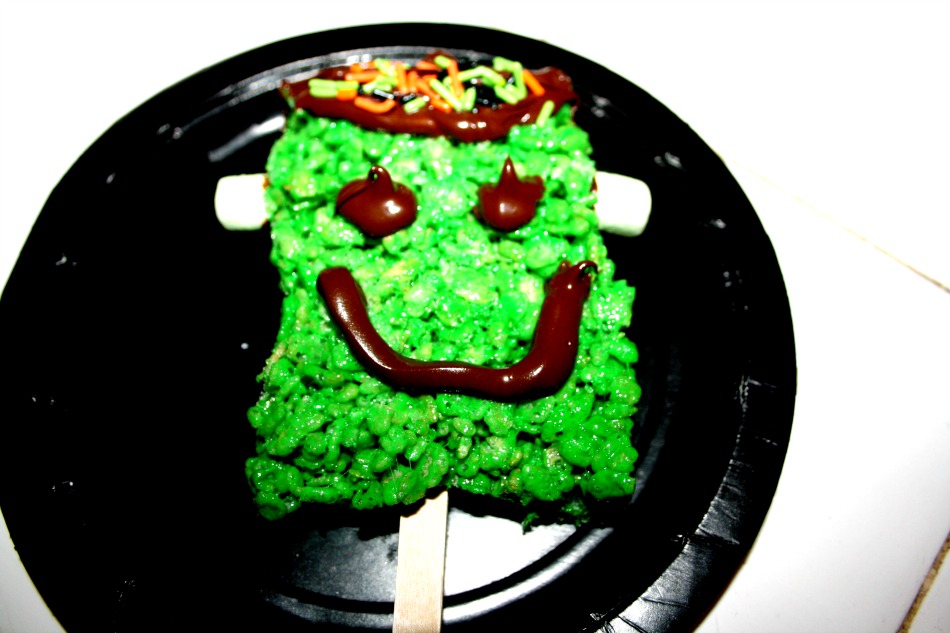 Frankenstein Cereal Treats