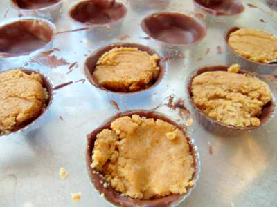 homemade peanut butter cups