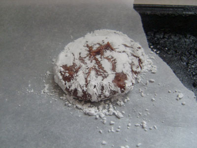 milk chocolate crinkle cookies