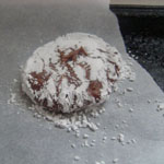 milk chocolate crinkle cookies