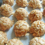 peanut butter rice krispie balls