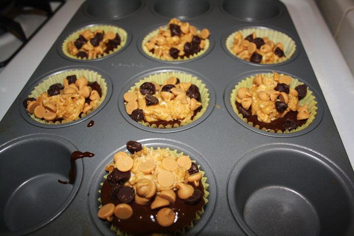 Chocolate Peanut Butter Cupcakes