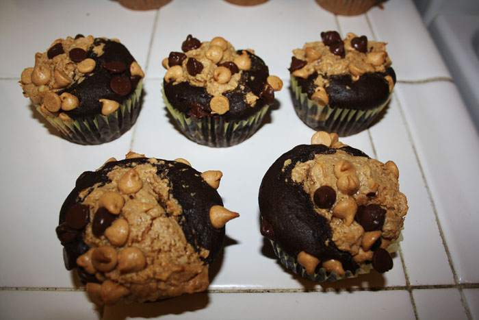 Chocolate Peanut Butter Cupcakes