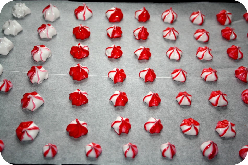 Peppermint Meringues