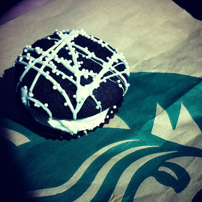 there was a lot of Starbucks snacking going on
