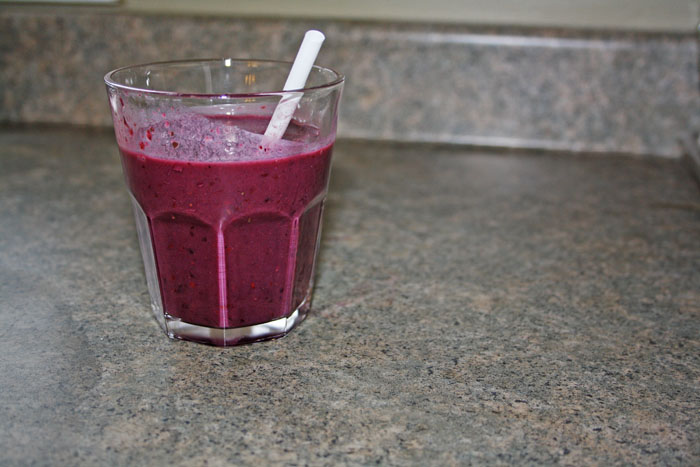 peas and thank you blackberry basil smash smoothie