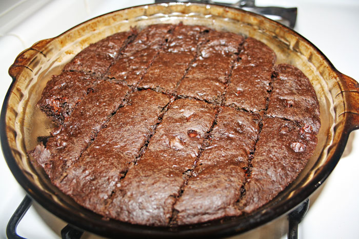 Peas and Thank You's Double Chocolate / Single Chin Brownies