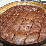 Peas and Thank You's Double Chocolate / Single Chin Brownies