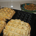 Peas & Thank You's Whole Wheat Ginger Pear Waffles