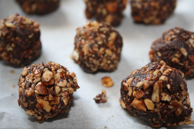 vegan coconut brownie balls