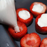 'Cream Cheese' Filled Strawberries