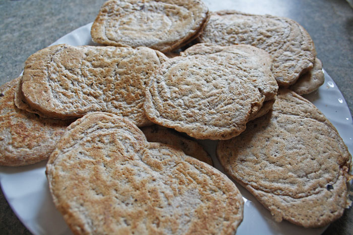 wheat germ grapefruit pancakes