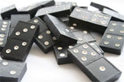 Window Shopping Wednesday - Keeley Behling Studios - 50 Vintage Wooden Dominoes