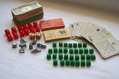 Window Shopping Wednesday - Keeley Behling Studios - Vintage Monopoly Pieces