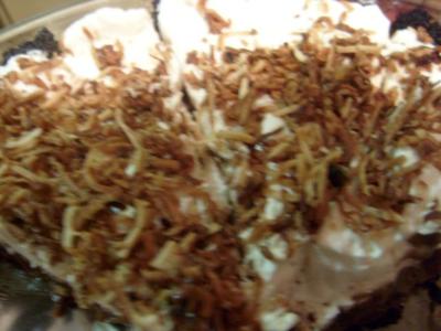 chocolate coconut cream pie