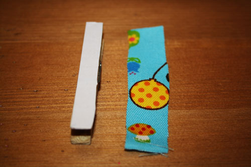 Fabric Covered Clothespins
