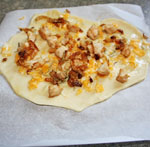 Chicken Pizza with Caramelized Onions