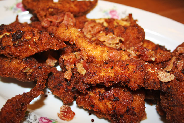 Fancy Fried Chicken with Bacon