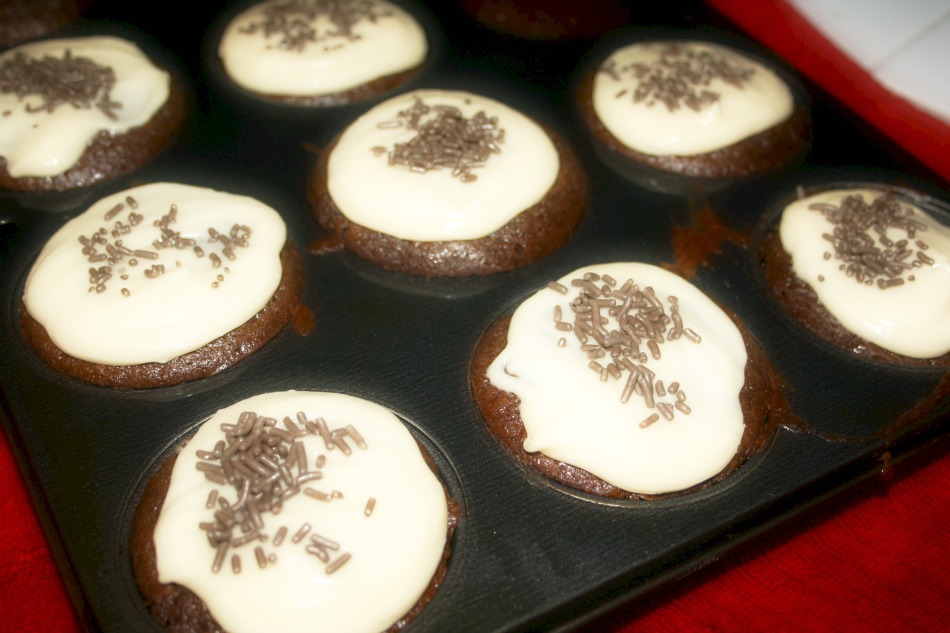 Guinness Chocolate Cupcakes and Baileys Cream Cheese Frosting