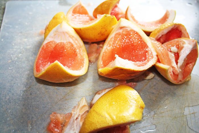 wheat germ grapefruit pancakes